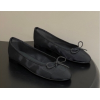 Unique Discount Chanel Mesh & Grosgrain Ballet Flats with Bow Black G02819 2026