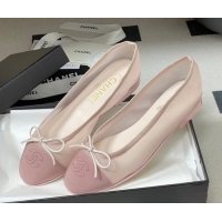 Charming Chanel Mesh & Grosgrain Ballet Flats with Bow G02819 Light Pink 2026
