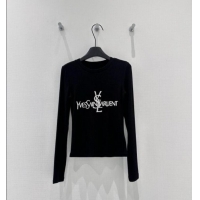 ​Top Quality Yves Saint Laurent Long T-shirt Y9632 Black