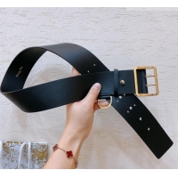 Top Quality Dior Calfskin Belt 5cm D71122 Black/Gold 2025