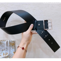 Good Product Dior Calfskin Belt 5cm D71123 Black/Silver 2025