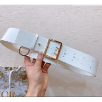 Famous Brand Dior Calfskin Belt 5cm D71124 White 2025
