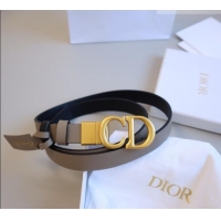 Good Product Dior CD Calfskin Belt 2cm C71203 Grey 2025