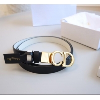 Promotional Dior CD Calfskin Belt 2cm C71204 Black 2025