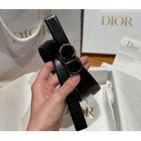 Shop Discount Dior CD Buckle Reversible Belt 2cm in Smooth Leather DR2012025 Black 2025