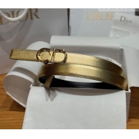 Promotional Dior CD Buckle Reversible Belt 2cm in Smooth Leather DR2012025 Yellow Gold 2025