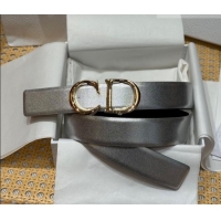 Inexpensive Dior CD Buckle Reversible Belt 3.5cm in Smooth Leather DR2013025 Silver 2025