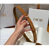 Hot Style Dior Suede Belt 2cm with Pearls CD DR031702 Camel Brown 2026