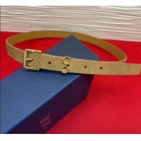 Best Quality Dior Saddle Loop Belt 2cm in Suede with CD Pin Buckle DR031705 Biscuits Beige/Gold 2026