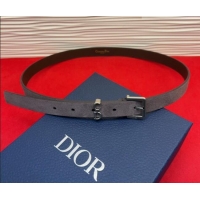 Free Shipping Dior Saddle Loop Belt 2cm in Suede with CD Pin Buckle DR031705 Taupe/Silver 2026