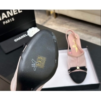 Good Product Chanel Mesh & Grosgrain Slingbacks Pump 9cm with Bow G47021 Pink 2026
