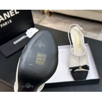 Popular Style Chanel Mesh & Grosgrain Slingbacks Pump 9cm with Bow G47021 White 2026