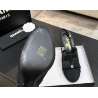 Top Grade Chanel Mesh & Grosgrain Slingbacks Pump 9cm with Bow G47021 Black 2026