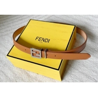 Buy Inexpensive Fendi Women's Calfskin Belt 2.5cm with FF Buckle 0315 Brown 2025