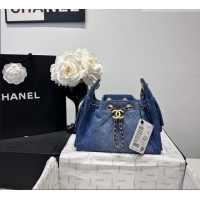 Top Quality Chanel 25 Mini Hobo Handbag in Denim AS5631 Blue 2026