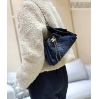 Good Product Chanel 25 Mini Handbag in Deep Blue Washed Denim AS5631 2026 Top Quality