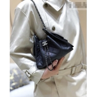Best Price Chanel 25 Mini Handbag in Grained Calfskin AS5631 Black/Silver 2026 Top Quality