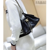 Most Popular Chanel 25 Mini Handbag in Grained Calfskin AS5631 Black/Gold 2026 Top Quality