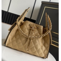 Grade Promotional Chanel 25 Small Hobo Handbag in Beige Braided Raffia AS5293 2026