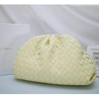 New Release Creation Bottega Veneta The Pouch in Soft Intrecciato Calfskin 31702 Yellow 2026