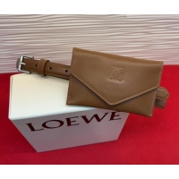 Top Quality Loewe Anagram Pouch Belt 2cm in Leather LW031702 Brown 2026
