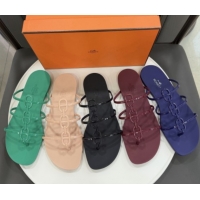 Lower Price Hermes Mykonos Sandals in TPU 6020301 Burgundy 2026