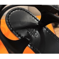 Good Product Hermes Marinella Flat Sandals in Calfskin Leather with Chaine d'Ancre Buckle 0304001 Black 2026
