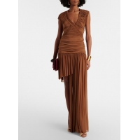 ​Buy Promotional Amina Muaddi Alexa 95 Mesh Mules 18127 Beige