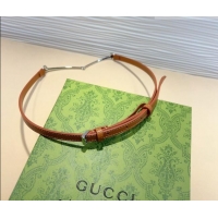 Promotional Gucci Horsebit Leather Belt 1.2cm 0708 Tan Brown 2024