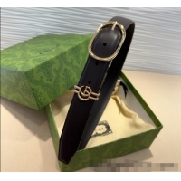 Good Product Gucci Double G Leather Belt 3cm with Round Pin Buckle 633125 Dark Brown 2025