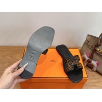 Good Quality Hermes Oran Classic Flat Slides Sandal in Leopard Print 0304083