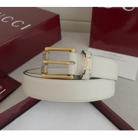 Buy New Cheap Gucci Horsebit Leather Belt 3cm 0617 White 2025