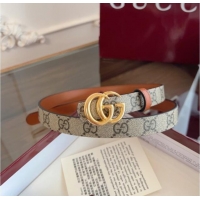 Market Sells Gucci GG Canvas and Leather Reversible Belt 2cm GG031701 Brown 2026