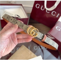 Market Sells Gucci GG Canvas and Leather Reversible Belt 2cm GG031701 Brown 2026