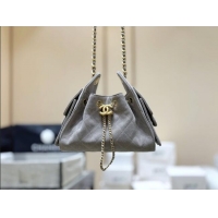 Grade Design Chanel 25 Mini Handbag in Suede Calfskin AS5631 Grey 2026 Top Quality