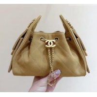 Buy Cheap Chanel 25 Mini Handbag in Suede Calfskin AS5631 Light Brown 2026 Top Quality