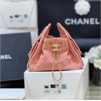 Well Crafted Chanel 25 Mini Handbag in Suede Calfskin AS5631 Pink 2026 Top Quality