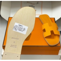 Best Price Hermes Oran Classic Flat Slides Sandal in Jacquard Fabric Orange 0304099 2026