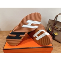 Best Product Hermes Bouncing Sneakers in Perforated Calfskin Leather Brown Upper 2026 H261013