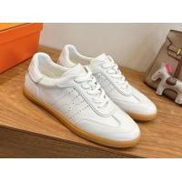 Best Price Hermes Match Sneakers in Calfskin Leather White Upper 2026 H261863