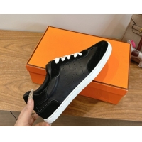 Purchase Hermes Match Sneakers in Suede and Leather Black2 2026 H261863