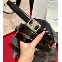 Buy Cheap Celine Medium Taurillon Leather Belt 2.5cm with Framed Triomphe Buckle CE011005 Black/Brown/Silver 2025