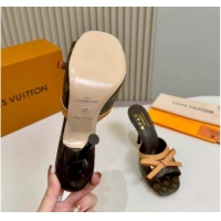 Top Grade Louis Vuitton 6AM Heel Slides Sandal 9cm with Bow Monogram 2026 1AJSD9