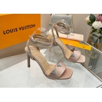 Good Looking Louis Vuitton Gala Heel Sandals 9cm in Satin with Monogram Flower Nude 2026 1AIUVK