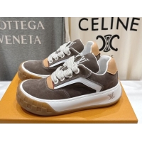 Best Product Louis Vuitton LV Tilted Sneakers in Suede Grey 2026 1AJTJ9