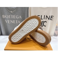 Pretty Style Louis Vuitton LV Tilted Sneakers in Suede Brown 2026 1AJTJ9