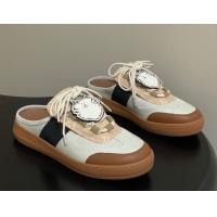 Good Quality Louis Vuitton Lous Open Back Sneaker Mules in Canvas White 2026 1AICF5