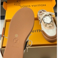 Good Quality Louis Vuitton Lous Open Back Sneaker Mules in Canvas White 2026 1AICF5