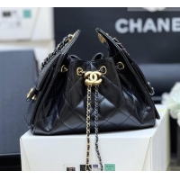 Grade Design Chanel 25 Mini Handbag in Shiny Calfskin AS5631 Black 2026 Top Quality