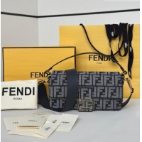 Buy Cheap Fendi Baguette Bag in Dark Blue Denim-effect FF Jacquard 8679 2026 Top